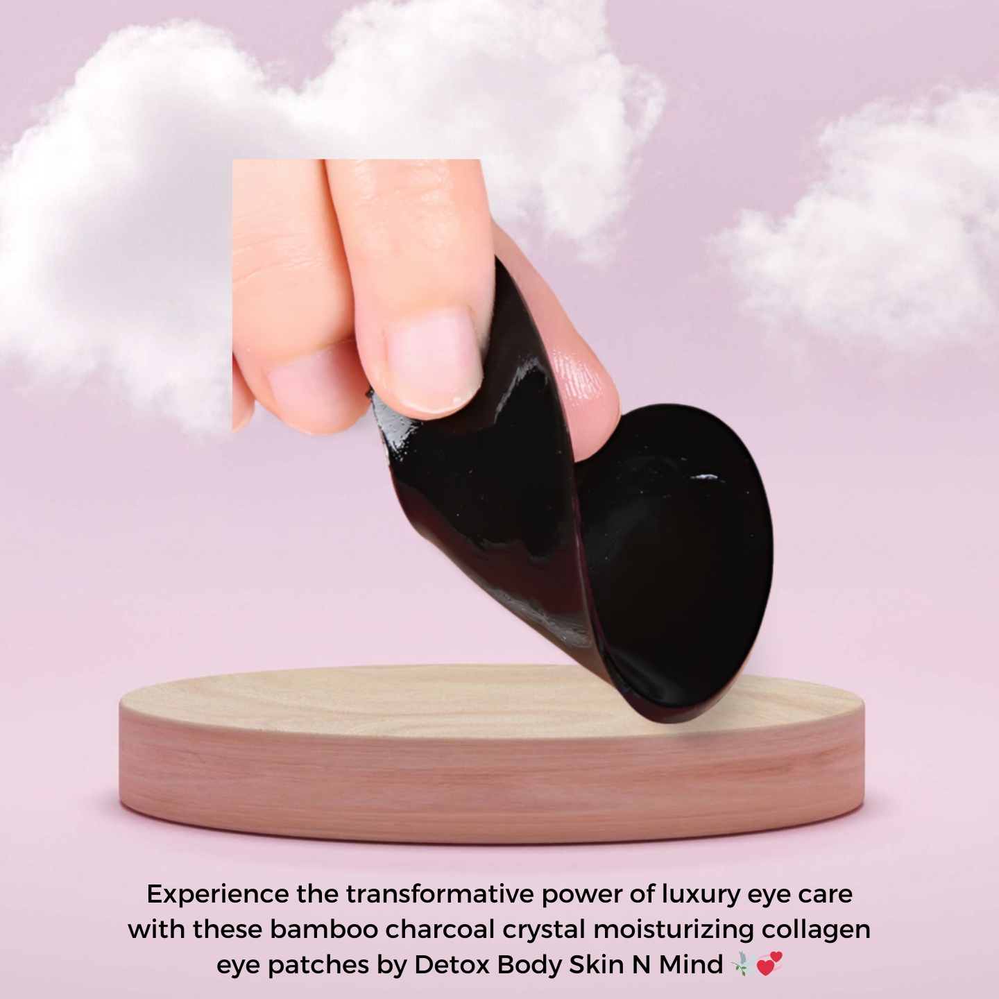 Bamboo Charcoal Crystal Moisturing Collagen Eye Patch - 5 pairs