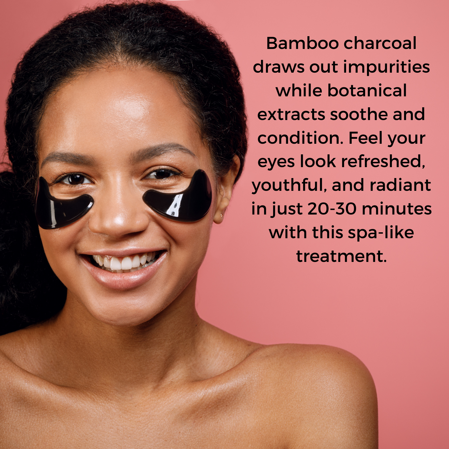 Bamboo Charcoal Crystal Moisturing Collagen Eye Patch - 5 pairs